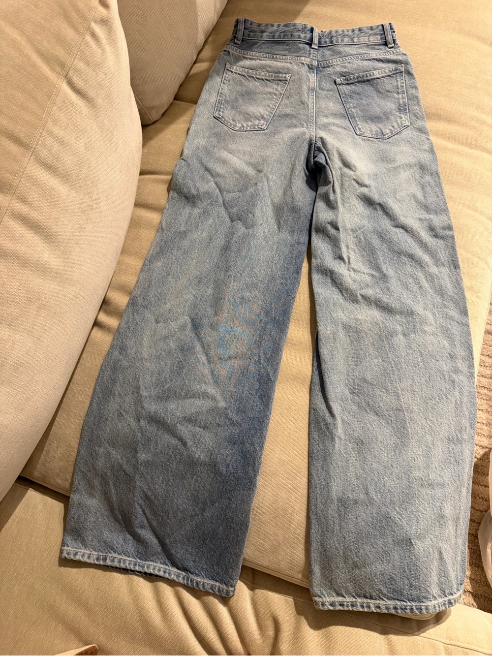 Zara Light Blue Washed Denim Jeans - Picture 2 of 3
